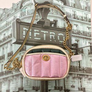 Coach C6619 Small Camera Bag With Colorblock Quilting